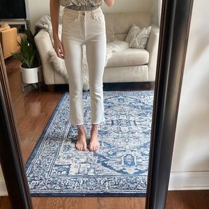 Zara fit and flare cropped jeans